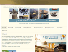 Tablet Screenshot of grandworldtravel.com